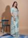 Picture of Fine Net Cadet Blue Saree