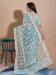 Picture of Fine Net Cadet Blue Saree