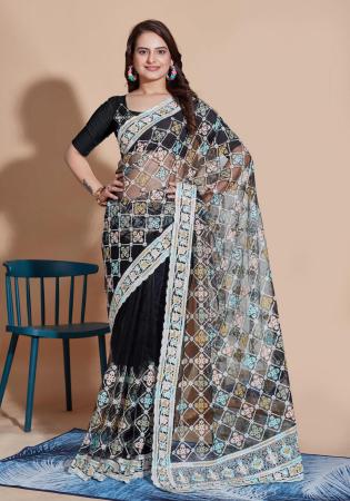 Picture of Radiant Net Black Saree