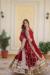 Picture of Statuesque Georgette Fire Brick Readymade Gown