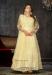 Picture of Comely Net Pale Golden Rod Anarkali Salwar Kameez