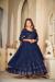 Picture of Splendid Georgette Navy Blue Anarkali Salwar Kameez