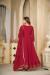 Picture of Statuesque Georgette Maroon Anarkali Salwar Kameez