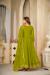 Picture of Fine Georgette Olive Anarkali Salwar Kameez