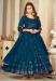 Picture of Appealing Georgette Navy Blue Anarkali Salwar Kameez