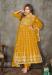 Picture of Magnificent Net Dark Orange Anarkali Salwar Kameez