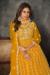 Picture of Magnificent Net Dark Orange Anarkali Salwar Kameez