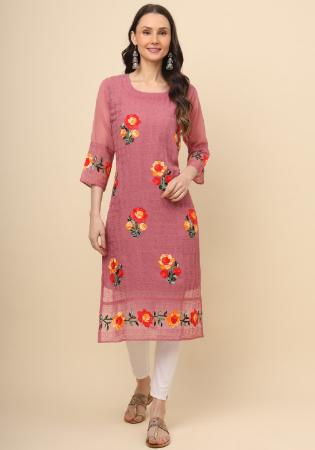 Picture of Admirable Georgette Pale Violet Red Kurtis & Tunic