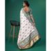 Picture of Good Looking Silk White Smoke Saree