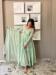 Picture of Georgette & Organza Dark Sea Green Readymade Gown