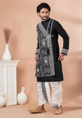 Picture of Alluring Chiffon Black Kurtas