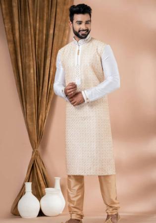 Picture of Alluring Georgette White Kurtas