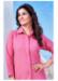 Picture of Beautiful Cotton Light Pink Kurtis & Tunic