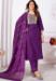 Picture of Ravishing Silk Purple Readymade Salwar Kameez