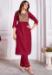 Picture of Admirable Silk Maroon Readymade Salwar Kameez