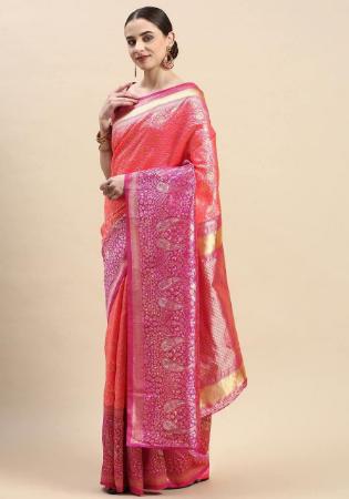 Picture of Alluring Silk Light Coral Saree