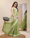 Picture of Resplendent Chiffon Dark Olive Green Saree