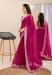 Picture of Resplendent Chiffon Medium Violet Red Saree