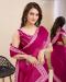 Picture of Resplendent Chiffon Medium Violet Red Saree