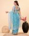 Picture of Pleasing Net Cadet Blue Saree