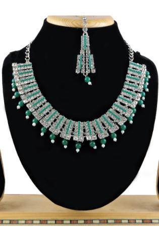 Picture of Statuesque Sea Green Necklace Set