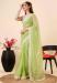 Picture of Pretty Net Dark Khaki Saree