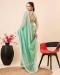 Picture of Fine Net Dark Sea Green Saree