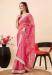 Picture of Resplendent Net Hot Pink Saree