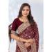 Picture of Bewitching Georgette Saddle Brown Saree