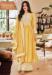 Picture of Georgette Lemon Chiffon Straight Cut Salwar Kameez