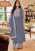 Picture of Georgette Slate Grey Straight Cut Salwar Kameez