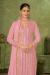 Picture of Georgette Dark Salmon Straight Cut Salwar Kameez