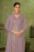 Picture of Amazing Georgette Purple Straight Cut Salwar Kameez