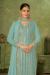 Picture of Georgette Dark Sea Green Straight Cut Salwar Kameez