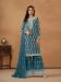 Picture of Georgette Midnight Blue Straight Cut Salwar Kameez