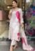 Picture of Elegant Organza White Readymade Salwar Kameez