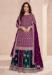 Picture of Ideal Chiffon Maroon Straight Cut Salwar Kameez