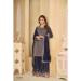 Picture of Georgette Dark Slate Grey Straight Cut Salwar Kameez