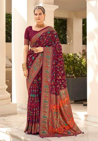 Picture of Appealing Silk Brown Saree