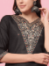 Picture of Excellent Cotton Black Readymade Salwar Kameez