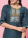 Picture of Cotton Dark Slate Grey Readymade Salwar Kameez