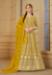 Picture of Good Looking Georgette Orange Anarkali Salwar Kameez