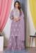 Picture of Radiant Georgette Plum Straight Cut Salwar Kameez