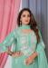 Picture of Georgette Dark Sea Green Straight Cut Salwar Kameez