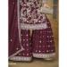 Picture of Nice Georgette Brown Straight Cut Salwar Kameez