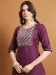 Picture of Gorgeous Cotton Purple Readymade Salwar Kameez