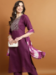 Picture of Gorgeous Cotton Purple Readymade Salwar Kameez