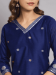 Picture of Cotton & Silk Dark Slate Blue Readymade Salwar Kameez