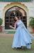 Picture of Comely Georgette Violet Readymade Gown