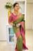 Picture of Ideal Silk Dark Olive Green Saree